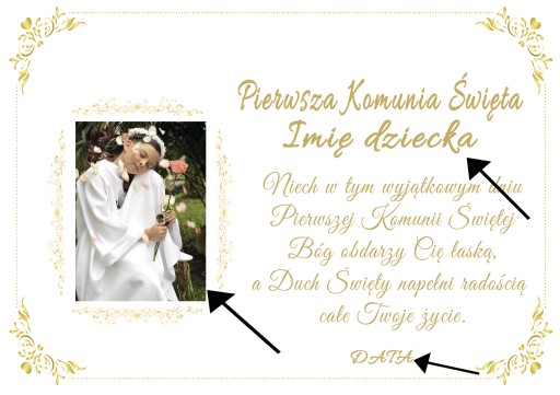 Oblátková torta k svätému prijímaniu A4 Meno Dátum Foto