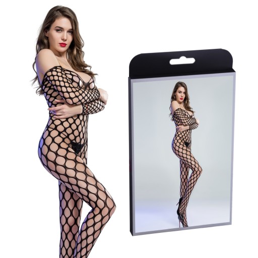 Veľká sieťovina, bodystocking bez ramienok