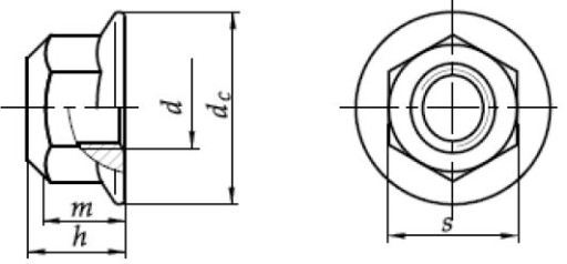 Matica samosvorná M16x1,5 DIN6927, plochá, trieda 10.9, jemný závit, príruba