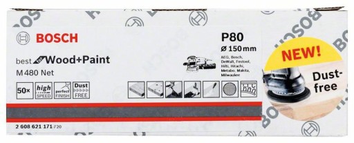 Brúsna sieťka na suchý zips 150mm GR.80 BOSCH