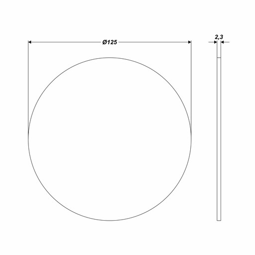 Samolepiaci suchý zips s lepidlom 125mm brúsne kotúče