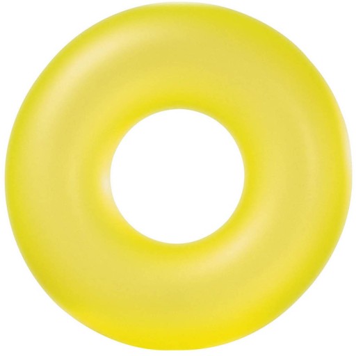 Neónový krúžok na plávanie, priemer 91 cm, INTEX žltá