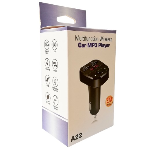 FM SD MP3 BLUETOOTH VYSIELAČ 2xUSB NABÍJAČKA