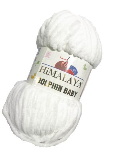 Hrubá priadza HIMALAYA DOLPHIN BABY 80301 WHITE