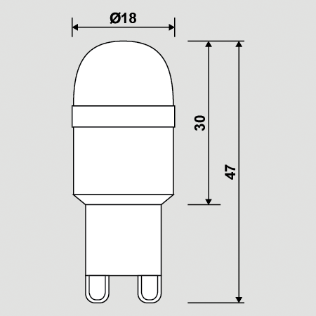 LED halogénová žiarovka G9 230V 6 SMD 3,5W teplá