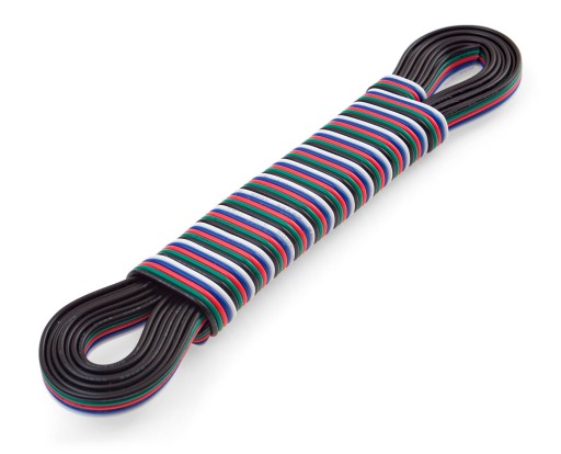 Káblový drôt pre RGBW LED pásik 5pin