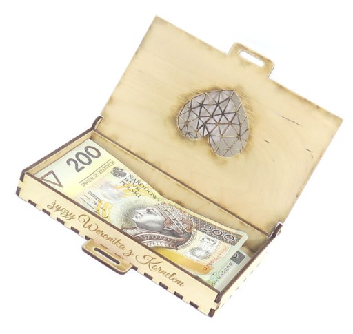PRISPÔSOBená krabička na bankovky, GRAVÍROVANÁ DS23