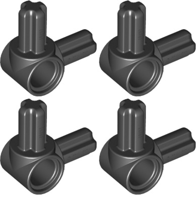 LEGO Technic Connector 10197 čierny - 4 ks