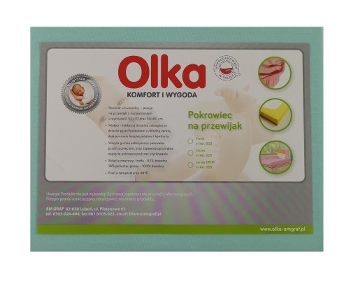 OLKA UNIVERSAL poťah na prebaľovací pult JERSEY mi