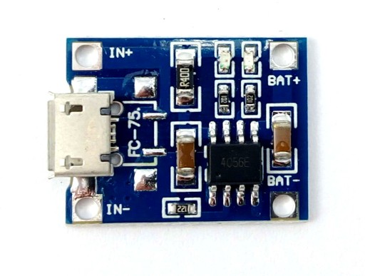 MicroUSB nabíjačka 1000mA Li-pol 1S (3,7V) T4056