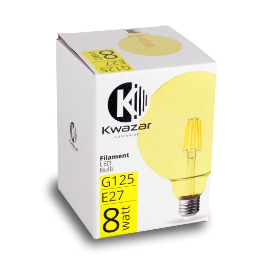 LED žiarovka E27 Filament 8W Edison priemer. 12 cm JANTAROVÁ