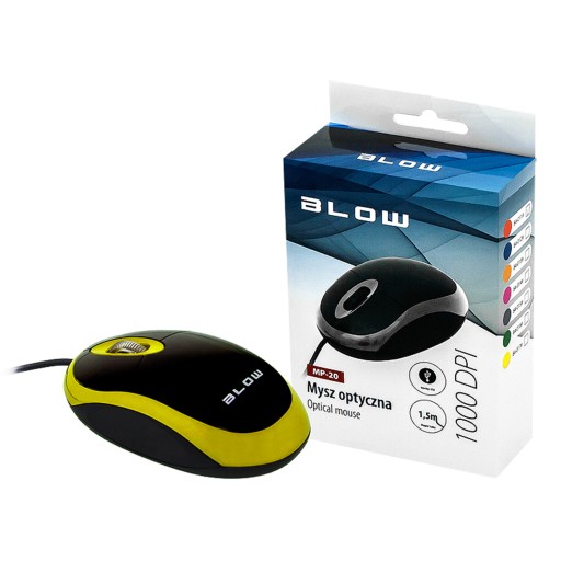 KÁBOVÁ OPTICKÁ MYŠ MP-20 BLOW USB 1000DPI