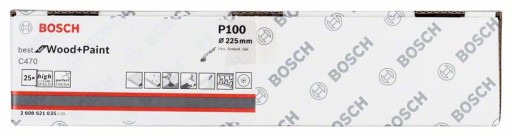 Brúsny papier na suchý zips 225mm GR.100 BOSCH na žirafy