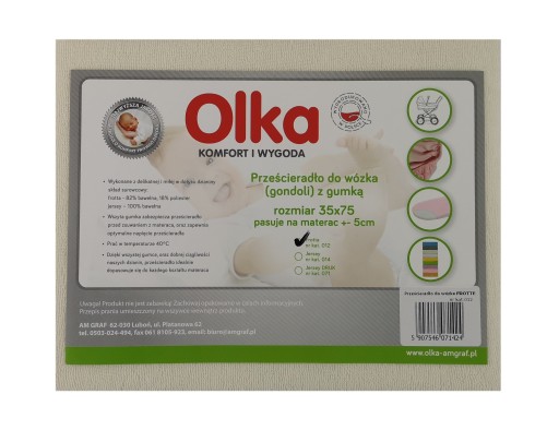 OLKA LUX plachta do kočíka froté 35x75 krém