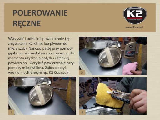 K2 LAMPOVÁ LEKÁRSKA PASTA ODSTRAŇUJE ŠKRABANINY SVETLOMETOV 1486