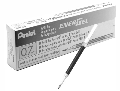 Náplň pre Pentel LR-7 BL77 BL57 guľôčkové pero 0,7mm čierna LR7