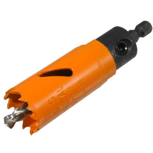 Sada - Bimetalová dierová píla pr. 24 mm + adaptér