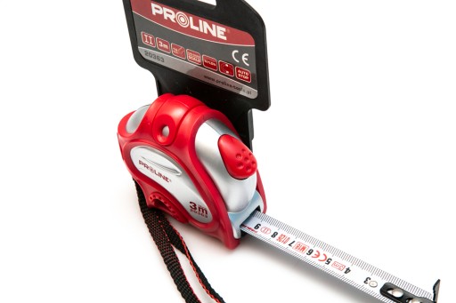 Obojstranné miery rolky, biela, 3-8m 16-25mm Proline 20363