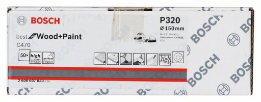 Papier brúsny na suchý zips 150mm GR.320 BOSCH