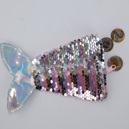 Peňaženka MERMAID, DETská kabelka, OBRÁBITEĽNÉ FILTRY
