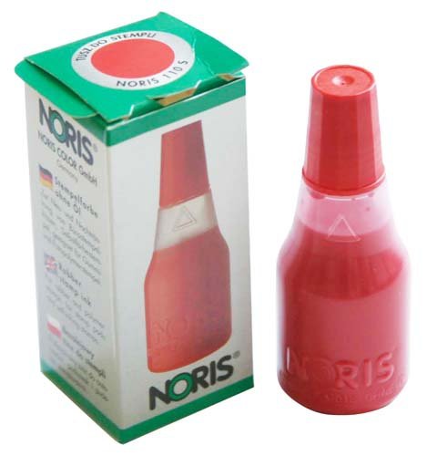 PEČIATOK ATRAMENT 25ml ČERVENÝ NORIS