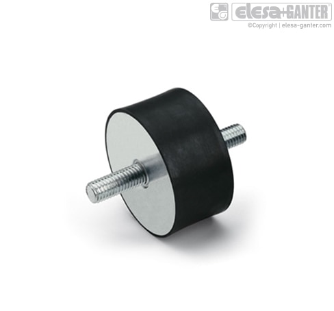 Vibroizolátor DVA.3-20-25-M6-40 - závitové, slepé otvory