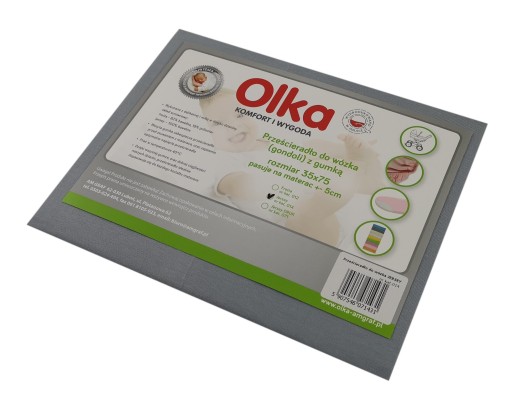 JERSEY 35x75 plachta na kočík OLKA, šedá