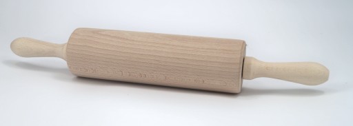 Drevený otočný valček, pohyblivý, 38 fi 6 cm, KUCHYŇA
