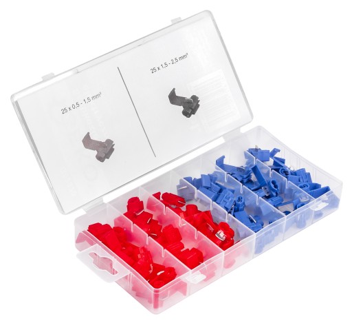ELEKTRICKÉ RÝCHLOKONEKTORY KÁBLOVÉ KOMPRESNÉ KONEKTORY SADA KONEKTOROV 50 EL