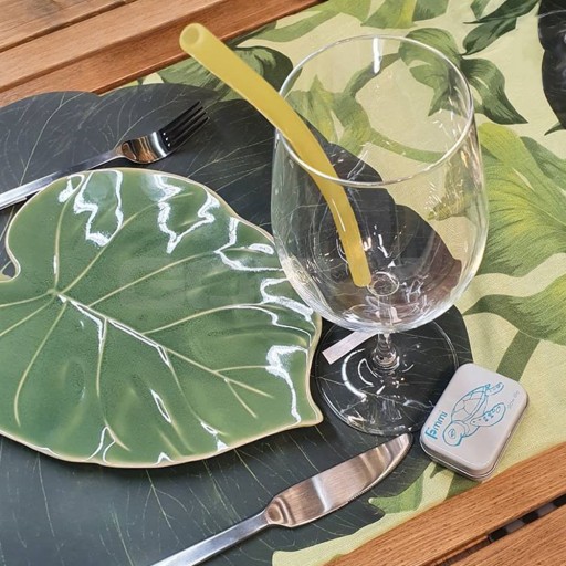 Opätovne použiteľná slamka Fommi v krabičke ružová