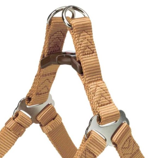 Prémiový postroj One Touch, S: 40–50 cm/15 mm, karamelová farba