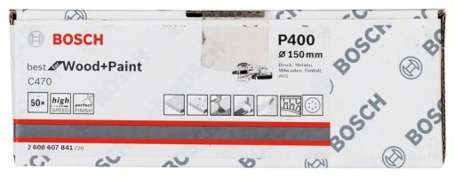 Papier brúsny na suchý zips 150mm GR.400 BOSCH