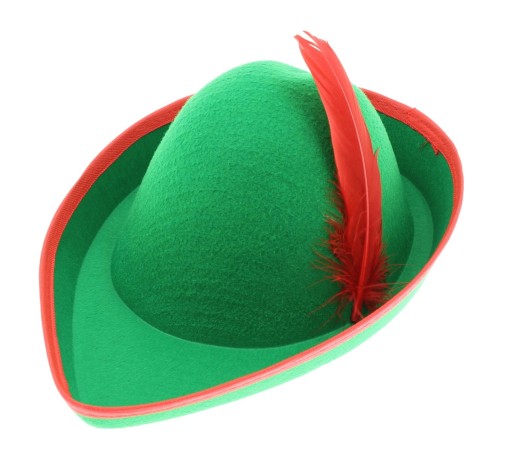 Robin Hood Peter Pan tirolský zelený klobúk