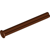 LEGO Axle Axle 5L so zliatinou 4x0,6 cm hnedá 6159763 15462 - 10 ks