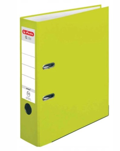 HERLITZ Zakladač Q.FILE A4 8CM ŠIROKÉ NEÓNOVÉ ZELENÉ