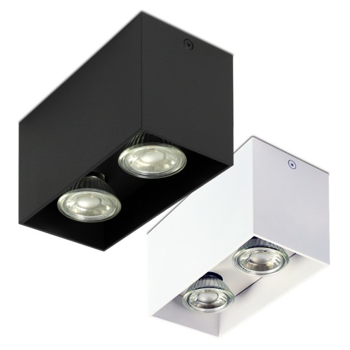 Stropná LAMPA, prisadená TRUBKOVÁ LAMPA K372 2x GU10