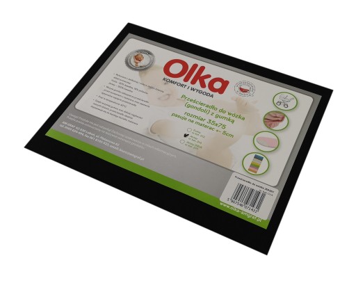 OLKA Jersey plachta na kočík 35x75 čierna