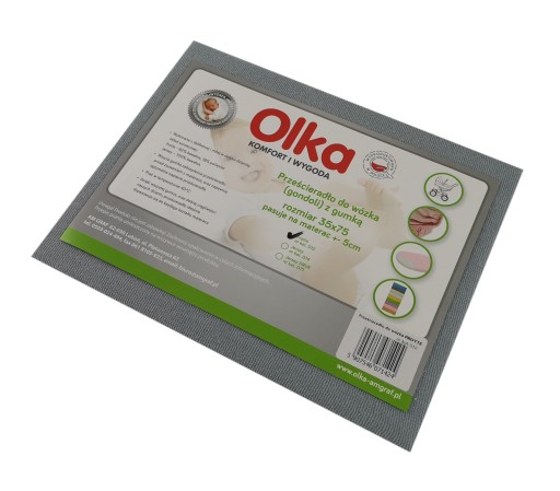 Plachta na kočík froté 35x75 šedá OLKA