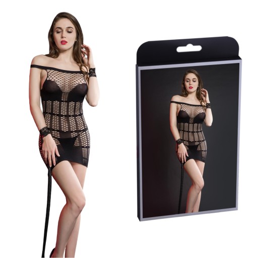 Krásne minišaty, body, erotické spodné prádlo S/L