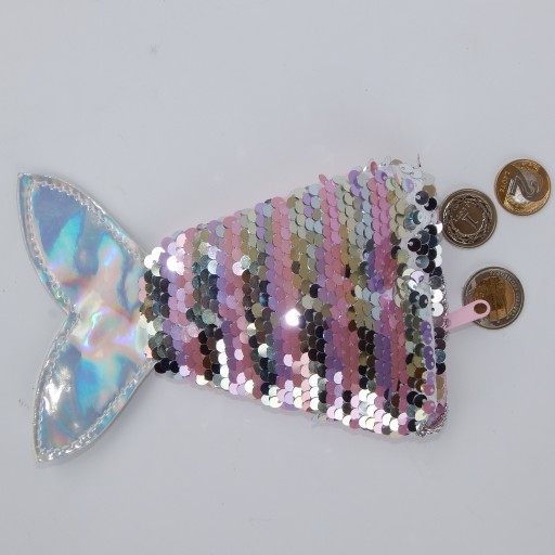Peňaženka MERMAID, DETská kabelka, OBRÁBITEĽNÉ FILTRY