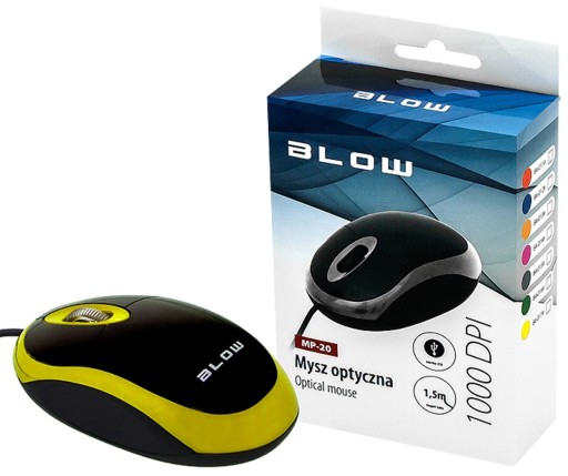 KÁBOVÁ OPTICKÁ MYŠ MP-20 BLOW USB 1000DPI