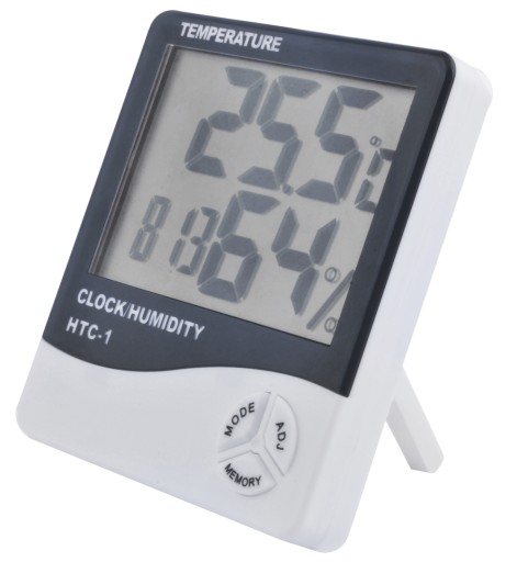 DIGITÁLNY TEPLOMER vlhkomer HODINY METEOSTANICA