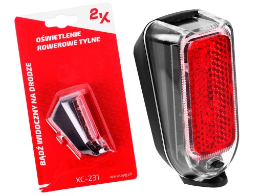 PRÍDAVNÉ ZADNÉ SVETLO 2K XC-231R - PRE BLATNÍK - 4 LUMENY
