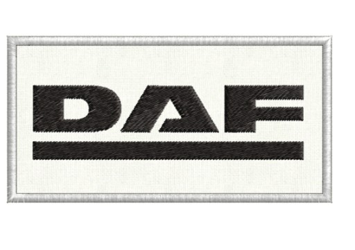 DAF Thermo vyšívacia nášivka 80x40mm