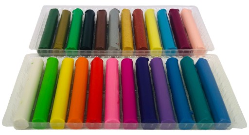 24 živých farieb PLASTICINE ASTRA SCHOOL CLASSIC ROUND ELASTIC