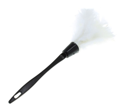 Metla FEATHER metla, biela, slúžka, 35 cm