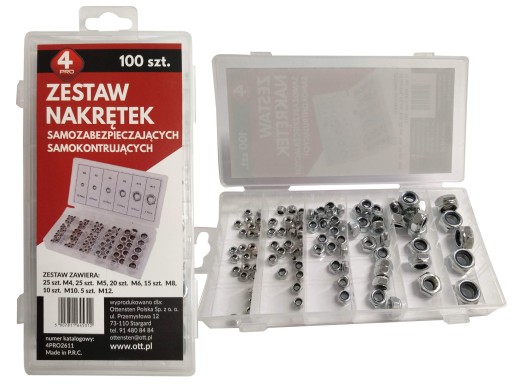 SADA MATIC 100 KS POISTNÉ MATICE DIELENSKÝ ŠTANDARD M4-M12