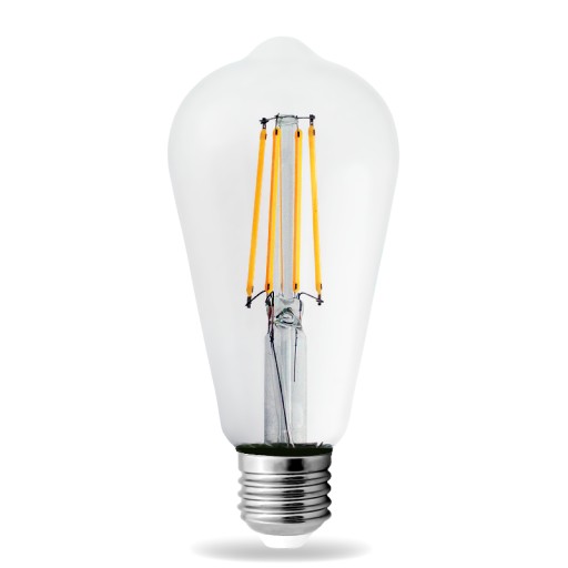 LED E27 vláknová 8W dekoratívna teplá žiarovka Edison
