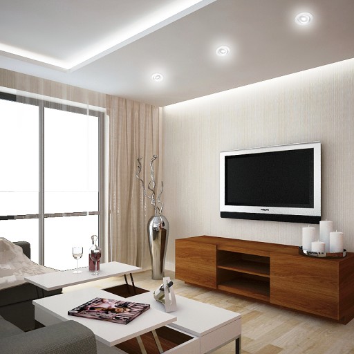 STROPNÉ SVIETIDLO VÝKLOPNÉ LED KÚPEĽŇOVÉ SVIETIDLO NASTAVITEĽNÉ SOUFFIT 230V 7W IP44