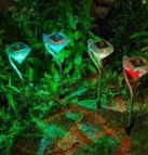 Solárna LAMPA 2 LED DIAMANTOVÁ 2v1 viacfarebná / biela